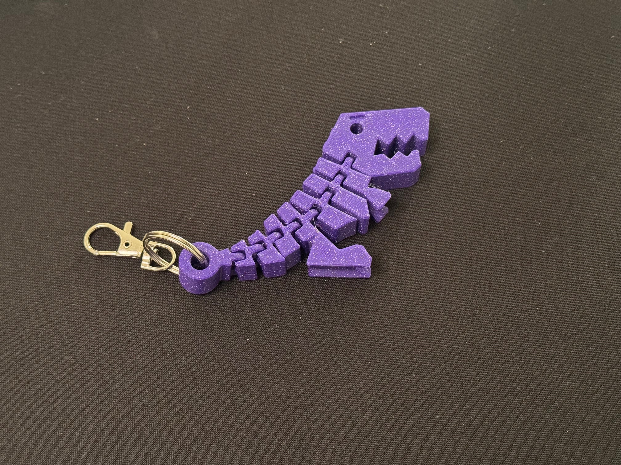 Flexi Rex Keychain - Purple