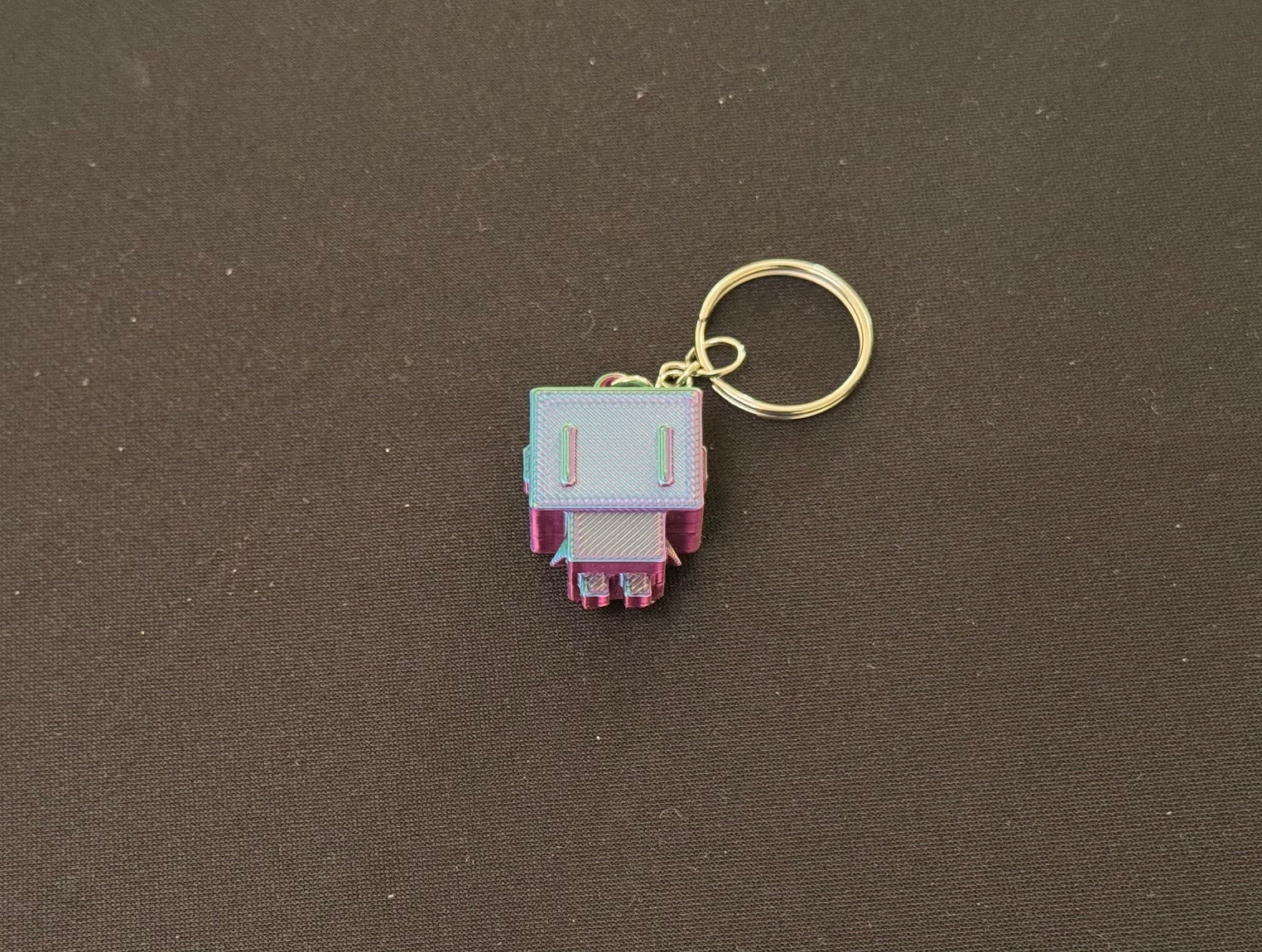 Robot Keychain - Rainbow