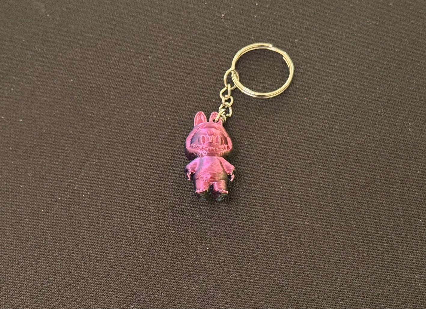 Small Lububu Keychain - Rainbow